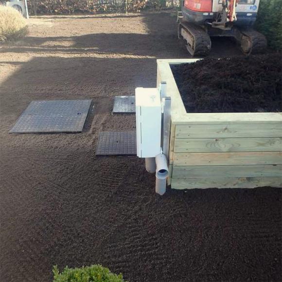 iba installatie in tuin