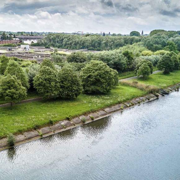 gezuiverd  afvalwater voor de waterloop