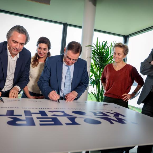 Ondertekening Waterkracht Aquafin