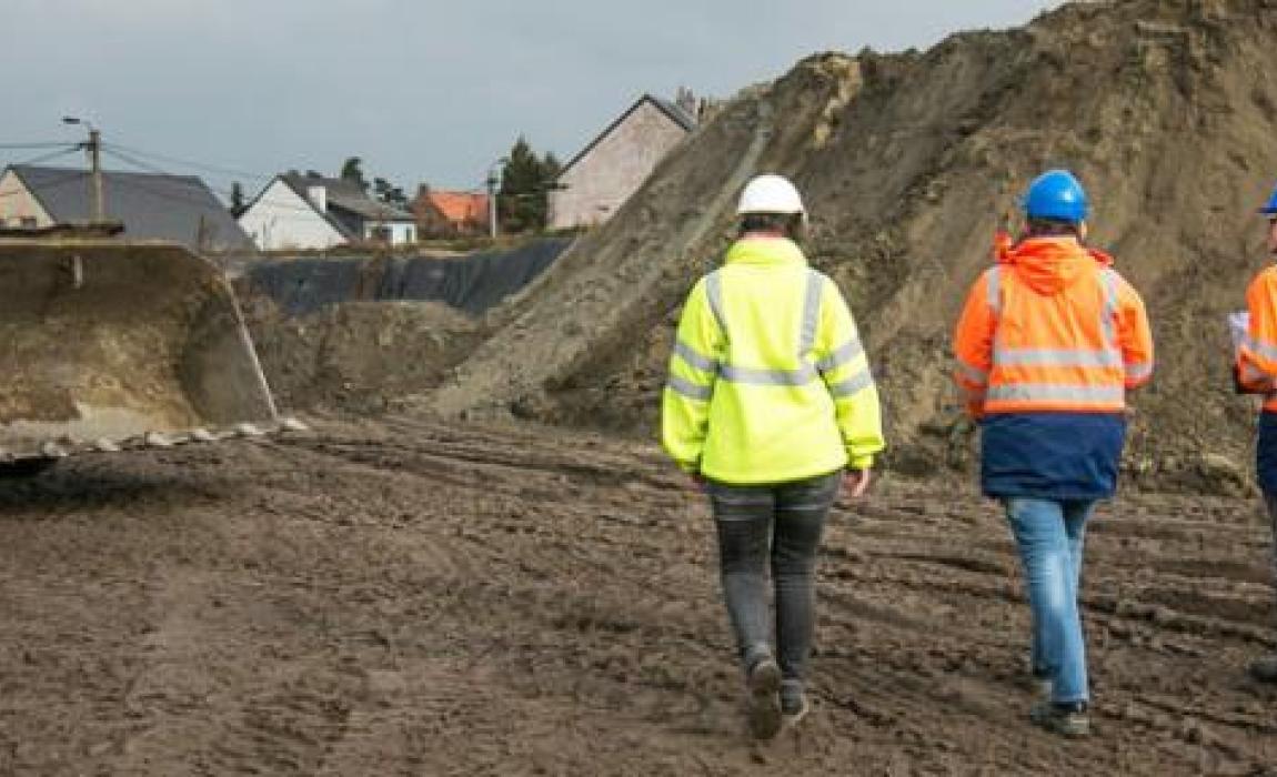 arbeiders op werf