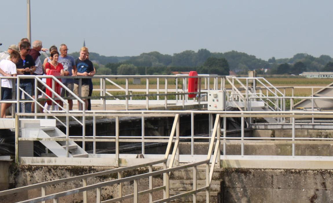 rondleiding op zuiveringsinstallatie