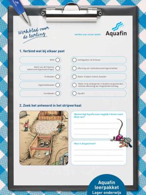 lesblad Aquafin lagere school